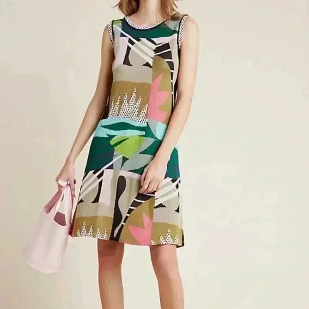 Anthropologie Aldomartins Tropical Knit Dress
